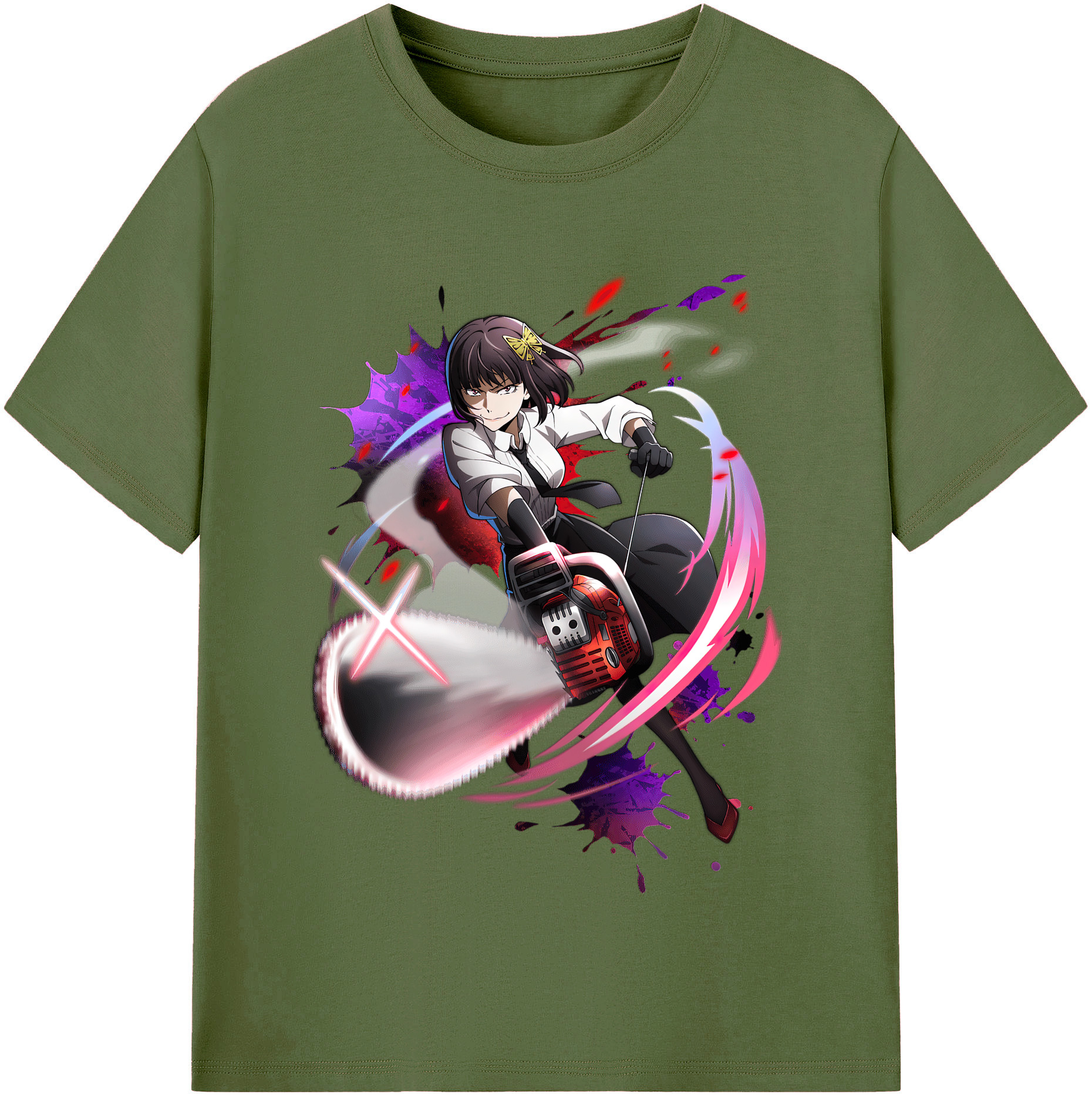 （画像用） 文豪ストレイドッグス Bungo Stray Dogs 綿100％半袖Tシャツ（フロントプリント）